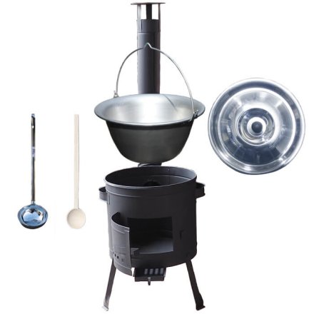 Nerezový kotlík 20 L (1,5 mm) + nízka kotlina 42 cm PLUS 600
