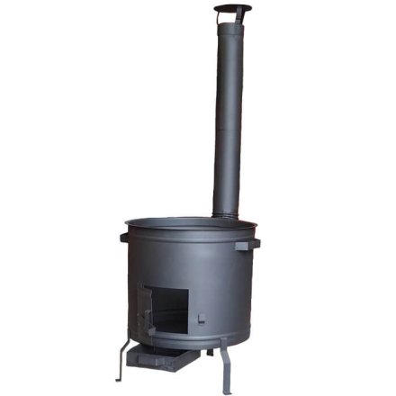 Kovová kotlina 53 cm PLUS 600 – hrúbka 2 mm, žiaruvzdorná farba do 600 °C