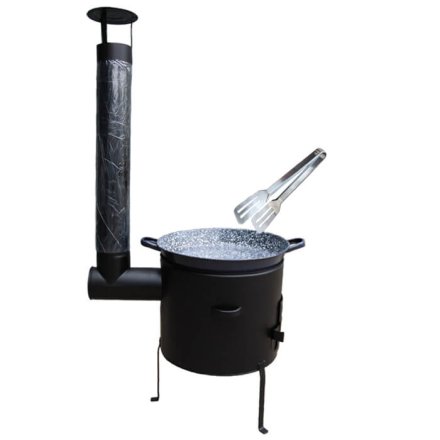 Grilovacia panvica s uškami + kotlina 39 cm