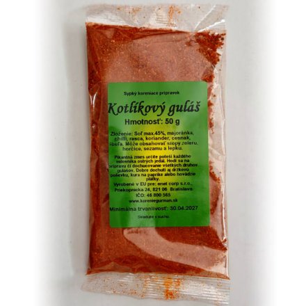 Kotlíkový guláš - pikantná zmes korenia 50 g