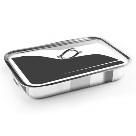 Nerezový pekáč s pokrievkou 42 x 31 cm INOX