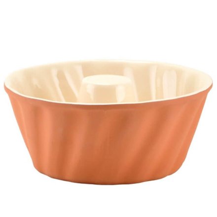 Forma na bábovku hlinená s glazúrou 25 cm