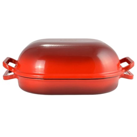 Liatinový pekáč so smaltovanou úpravou 33 x 27 cm RED