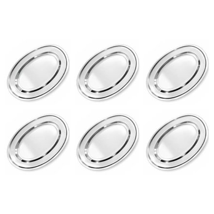 Nerezové podnosy 40,5 cm – set 6 ks pre catering a oslavy