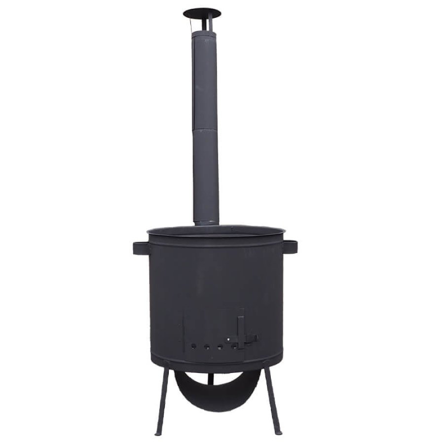 Kotlina 53 cm s žiaruvzdornou farbou do 600 °C + zosilnený rošt 4 mm PLUS 600 4 MM