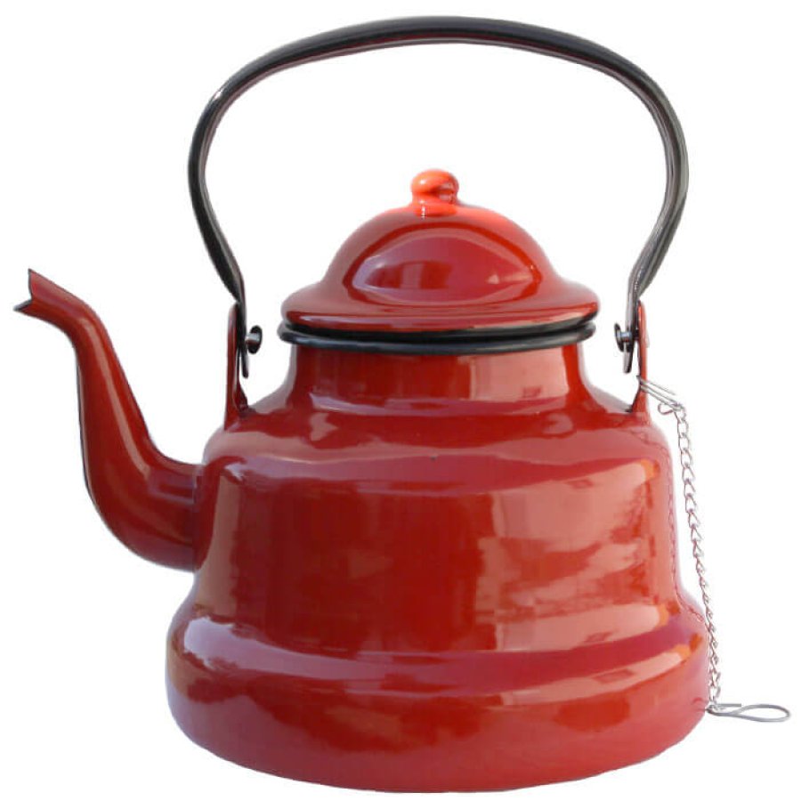 Smaltovaný čajník 1 L RED