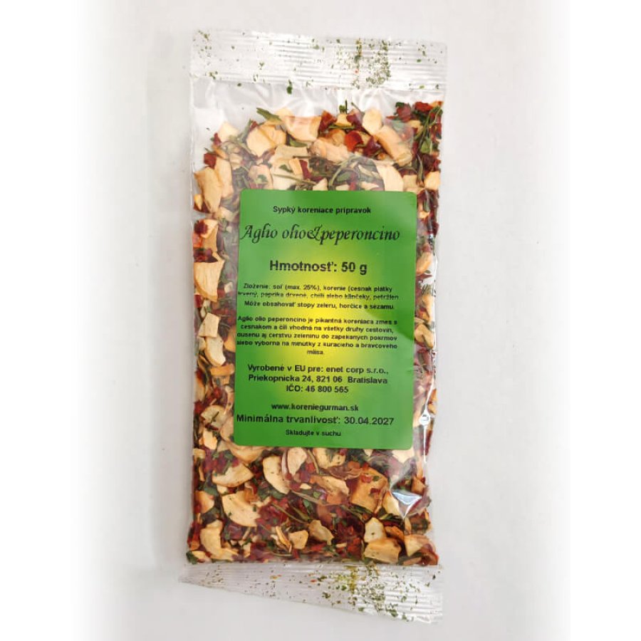 Aglio Olio peperoncino pikantná koreniaca zmes 50 g