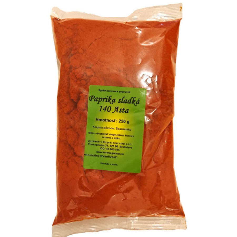 Sladká paprika mletá 140 ASTA – výrazná farba a bohatá aróma 250 g