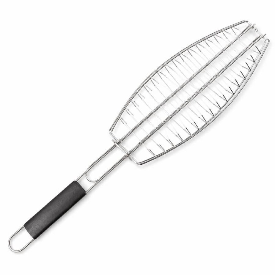 BBQ grilovací rošt na ryby 65 × 15 × 4 cm